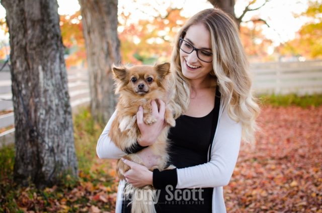Sarah and Cubby in the Fall