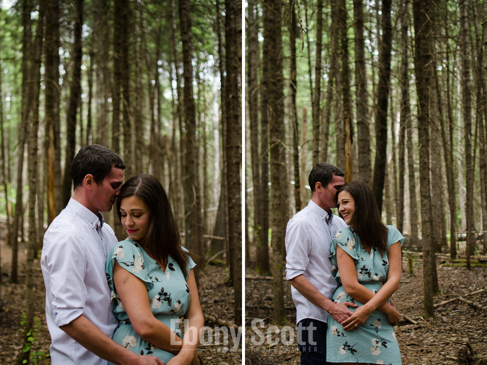 Nic and Kelsey Engagement Photos on the Meduxnekeag Trail